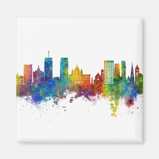 Syracuse New York Skyline Magnet (Vorne)