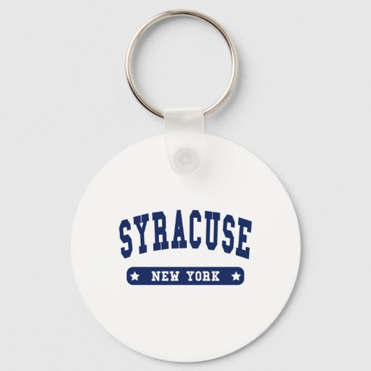 Syracuse New York Uni Style T-Shirts Schlüsselanhänger (Vorderseite)