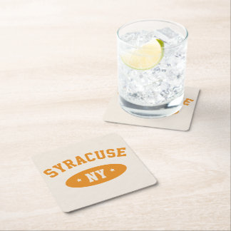 Syracuse, NY Retro-Athletik-Papier-Unterlagen Rechteckiger Pappuntersetzer