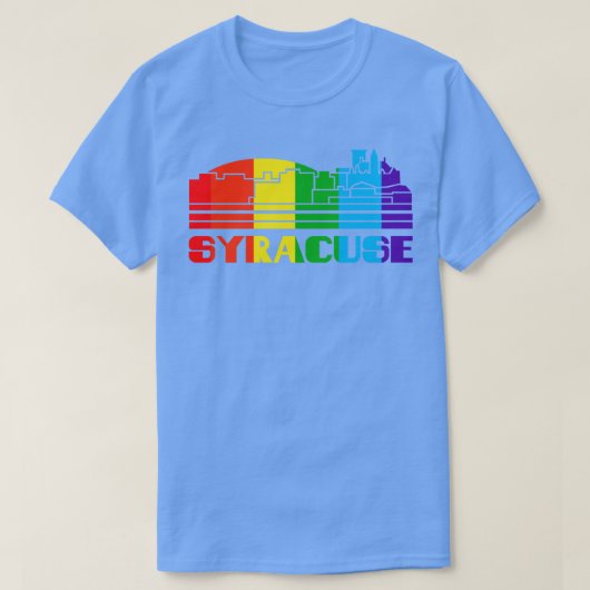 Syracuse Pride Syracuse LGBT Geschenk LGBTQ-Unters T-Shirt (Design vorne)