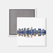 Syracuse Skyline Magnet (Vorderseite/Rückseite)