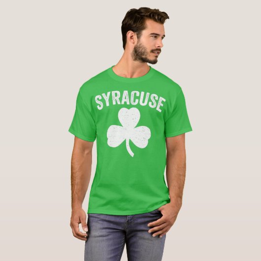 Syracuse St Patricks Day Parade Irish Shamrock T-Shirt (Vorne ganz)