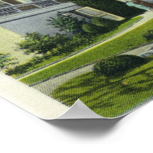 Syracuse U Campus View Shooting Crouse Uni Poster (Ecke)