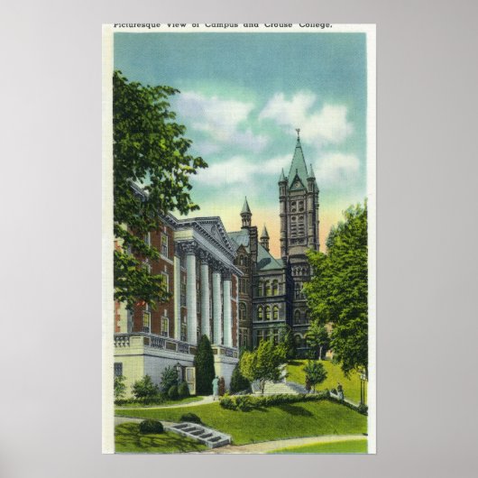 Syracuse U Campus View Shooting Crouse Uni Poster (Vorne)