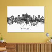 Syracuse USA Skyline BW Leinwanddruck (Insitu (Wohnzimmer))