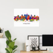 Syracuse USA Skyline Poster (Heimbüro)