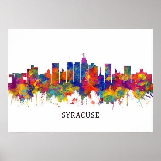 Syracuse USA Skyline Poster (Vorne)