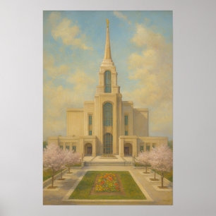 Syracuse Utah Tempel Gemälde™ LDS Wandkunst Poster