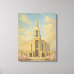 Syracuse Utah Temple Painting™ LDS Wall Art Leinwa Leinwanddruck