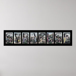 SYRACUSE Vintag Alphabet Letter Name Art Poster