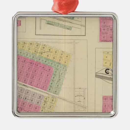 Syrakus, Coolidge, der Hudson, Loco, Kansas Silbernes Ornament (Vorne)