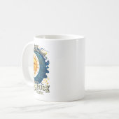 Syrakus New York 2024 Total Solar Eclipse Celesti Kaffeetasse (Vorderseite Links)