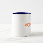 Syrakus, New York - Buchstaben Zweifarbige Tasse (Mittel)