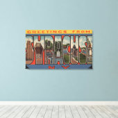 Syrakus, New York - Großbuchstaben Leinwanddruck (Insitu (Holzboden))