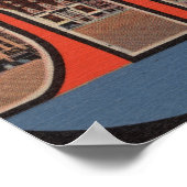 Syrakus, New York - Großbuchstaben Poster (Ecke)