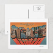 Syrakus, New York - Großbuchstaben Postkarte (Vorne/Hinten)