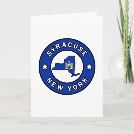 Syrakus New York Karte (Vorderseite)
