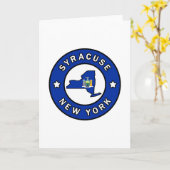 Syrakus New York Karte (Gelbe Blume)