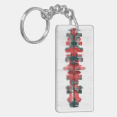 Syrakus New York Skyline Schlüsselanhänger (Vorderseite links)