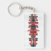 Syrakus New York Skyline Schlüsselanhänger (Vorderseite)