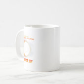 Syrakus New York Total Solar Eclipse 2024 1 Kaffeetasse (Vorderseite Links)