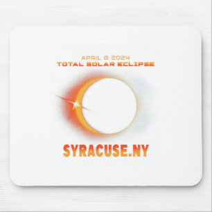 Syrakus New York Total Solar Eclipse 2024 Mousepad