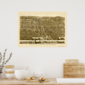 Syrakus, NY Panoramic Map - 1868 Poster (Küche)