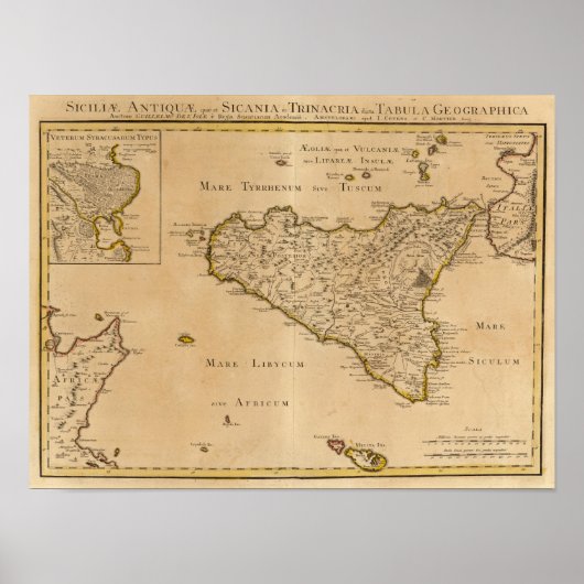 Syrakus und Italien Poster (Vorne)