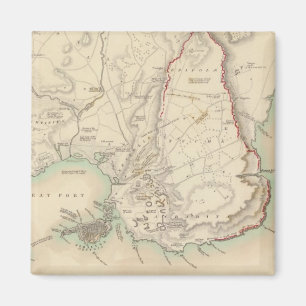 Syrakus und verbleibende Überreste seiner fünf S Magnet