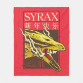 Syrax neues Jahr | 新 年 快 乐 Fleecedecke (Vorderseite)