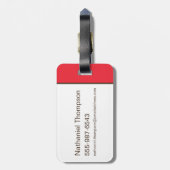 Syrax neues Jahr | 新 年 快 乐 Gepäckanhänger (Rückseite vertikal)