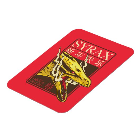 Syrax neues Jahr | 新 年 快 乐 Magnet (Linke Seite)