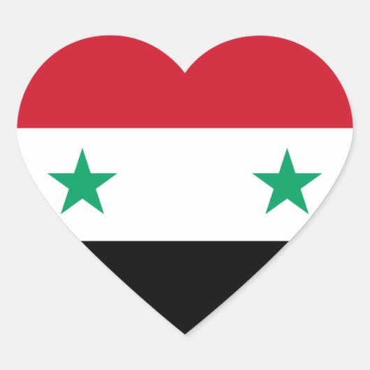 Syria Herz-Aufkleber (Vorderseite)