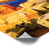 SYRIA LIBANON OCEAN TOURISMUS VINTAGE REISEPOSTER POSTER (Ecke)