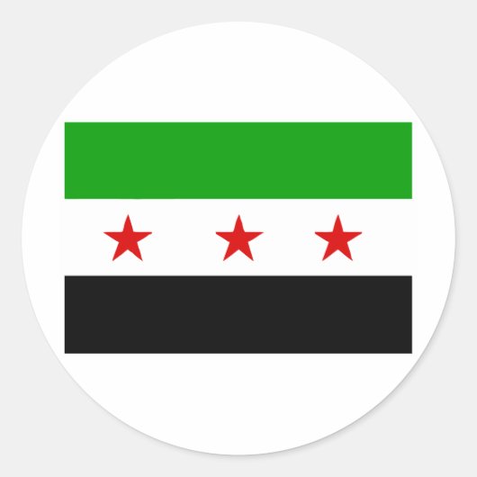 Syria Runder Aufkleber (Vorderseite)