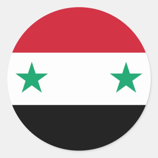 Syria Runder Aufkleber (Vorderseite)
