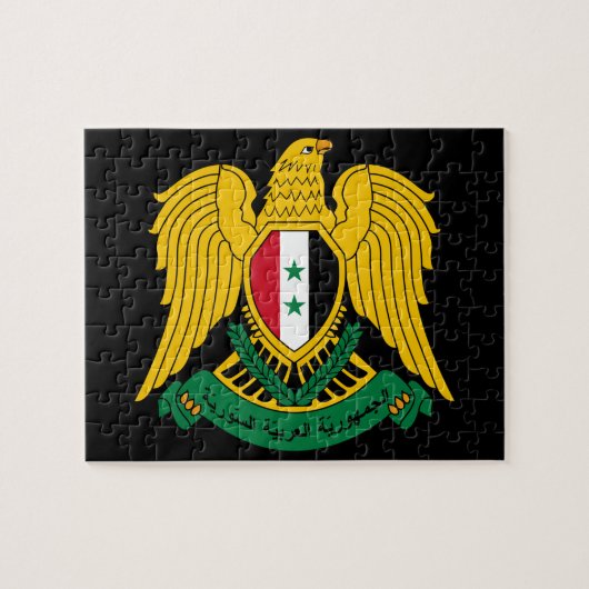 Syria Wappen Puzzle (Horizontal)