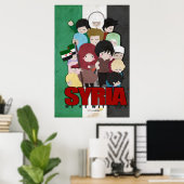 SYRIA - Wir sind bei Ihnen Poster (Heimbüro)