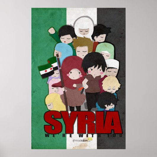 SYRIA - Wir sind bei Ihnen Poster (Vorne)