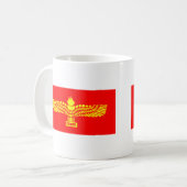 Syriac Aramäisch-Flagge Kaffeetasse (Vorderseite Links)