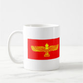 Syriac Aramäisch-Flagge Kaffeetasse (Links)