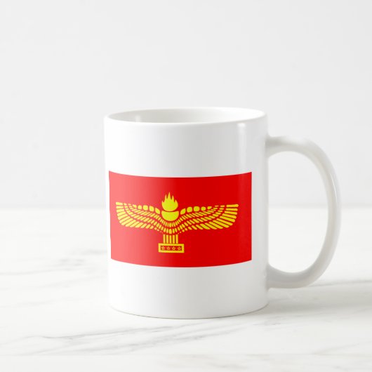 Syriac Aramäisch-Flagge Kaffeetasse (Rechts)