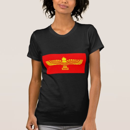 Syriac Aramäisch-Flagge T-Shirt (Vorderseite)