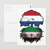 Syrian Dutch Roots and Crown Tree Postkarte (Vorne/Hinten)