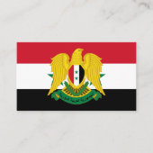 Syrian Flag & Wappen, Flagge Syriens Visitenkarte (Vorderseite)