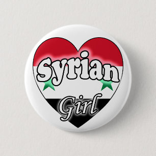 Syrian Girl Button