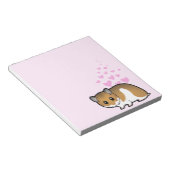 Syrian Hamster-Liebe Notizblock (angewinkelt)