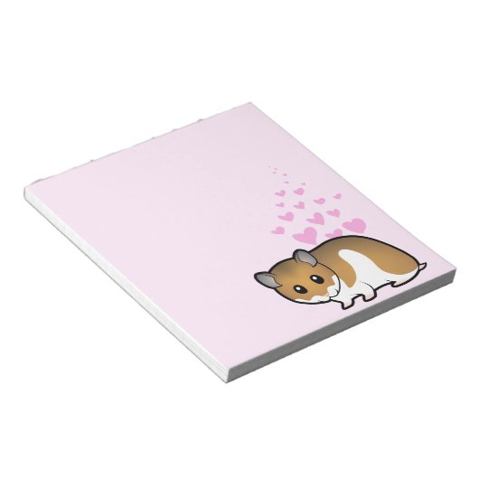 Syrian Hamster-Liebe Notizblock (angewinkelt)