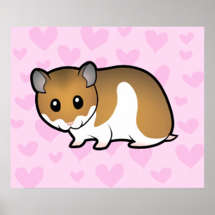 Syrian Hamster-Liebe Poster