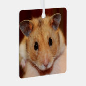 Syrian Pet Hamster - Standard Hamster - Teddy Bear Ornament Aus Metall (Vorderseite Rechts)